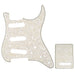 musiclily pro sss 11 hole strat guitar pickguard and backplate set for fender usa mexican standard strat modern style 1 3 4ply mx0111mx0021p