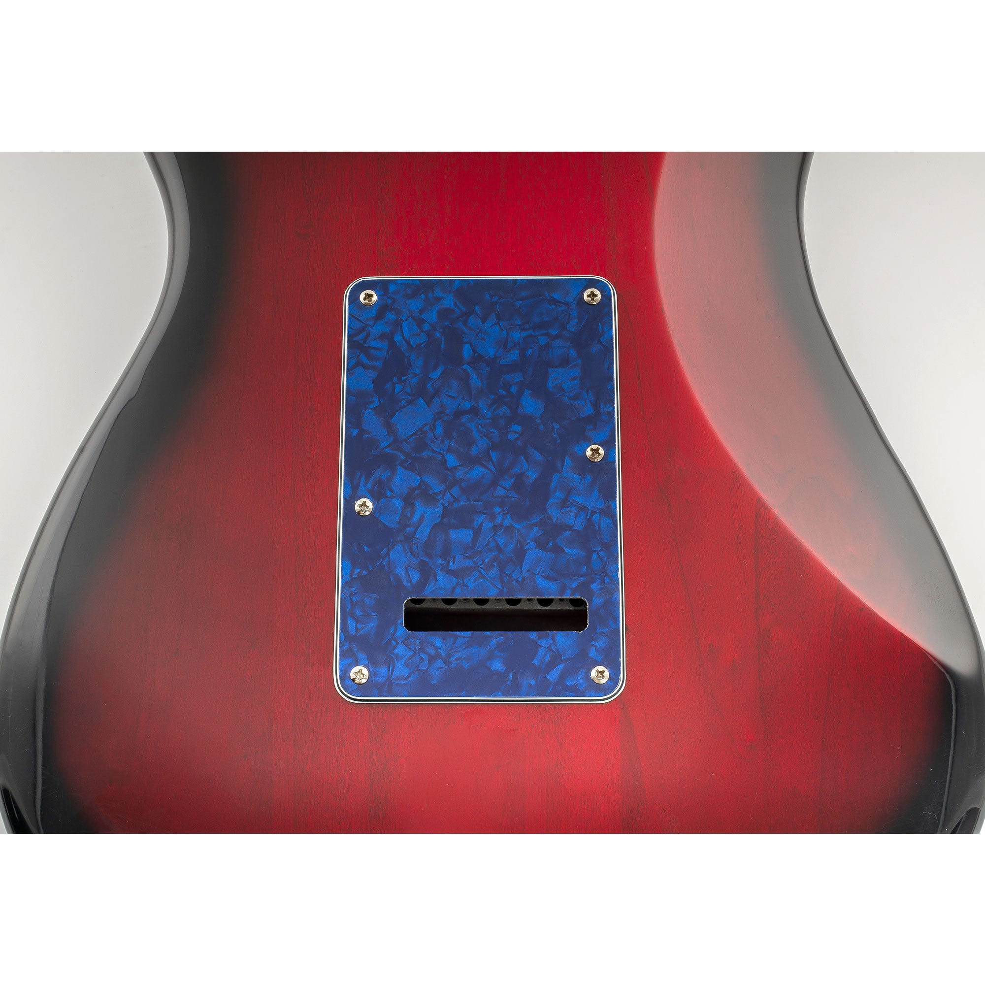 Musiclily Pro SSS 11-Hole Strat Guitar Pickguard and BackPlate Set for Fender USA/Mexican Standard Strat Modern Style, 1/3/4Ply