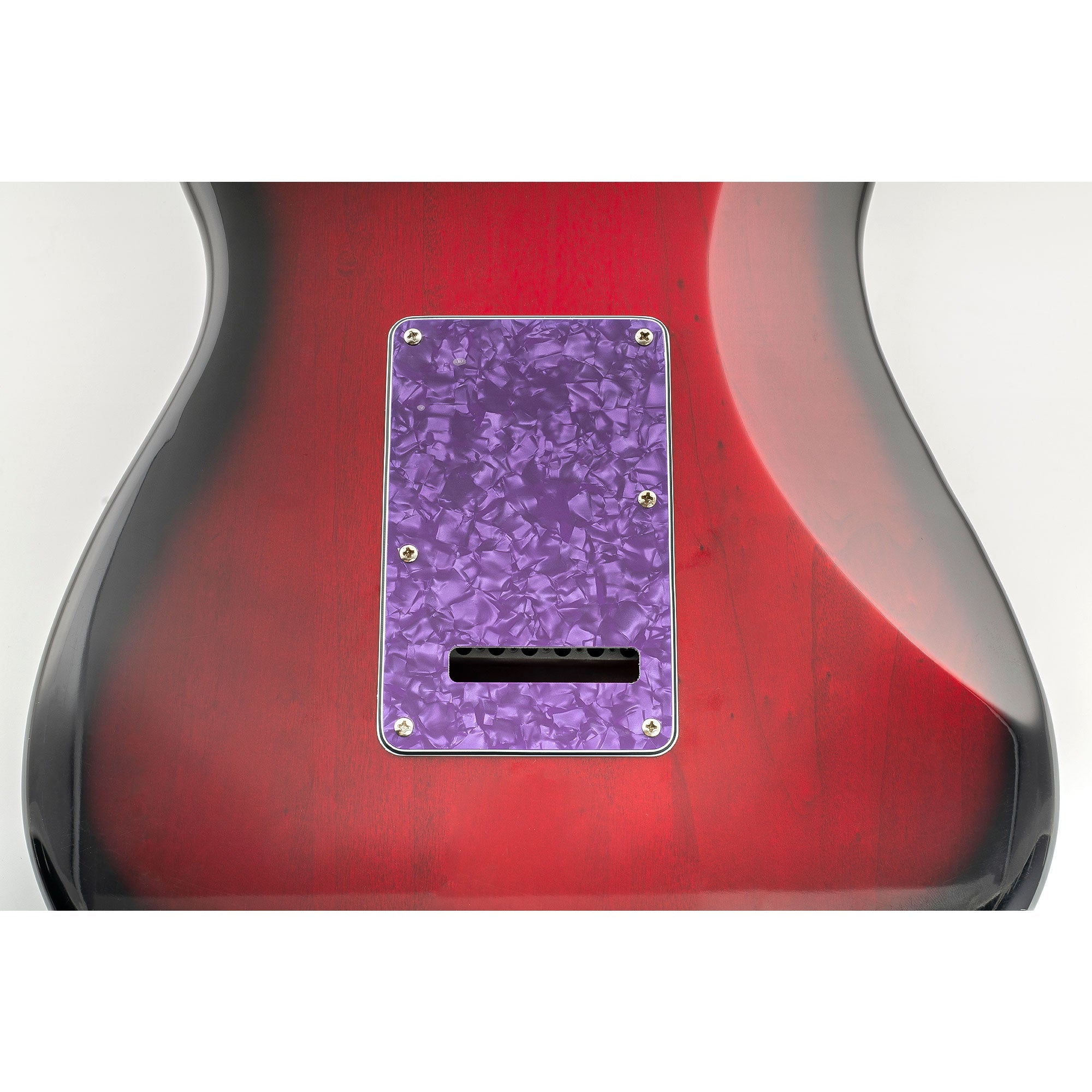 Musiclily Pro SSS 11-Hole Strat Guitar Pickguard and BackPlate Set for Fender USA/Mexican Standard Strat Modern Style, 1/3/4Ply