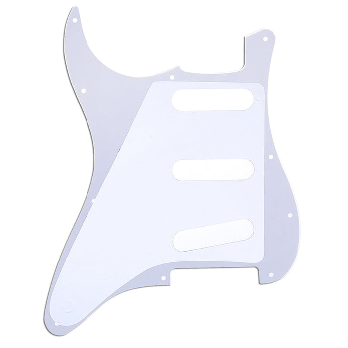 Part of musiclily sss 11 hole strat guitar pickguard for fender usa mexican made standard stratocaster modern style mx0111p