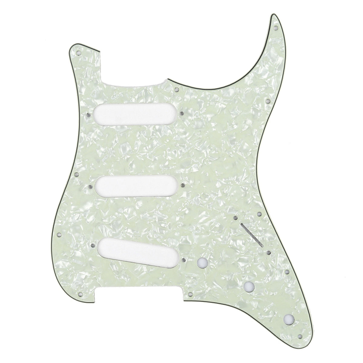 musiclily sss 11 hole strat guitar pickguard for fender usa mexican made standard stratocaster modern style mx0111p