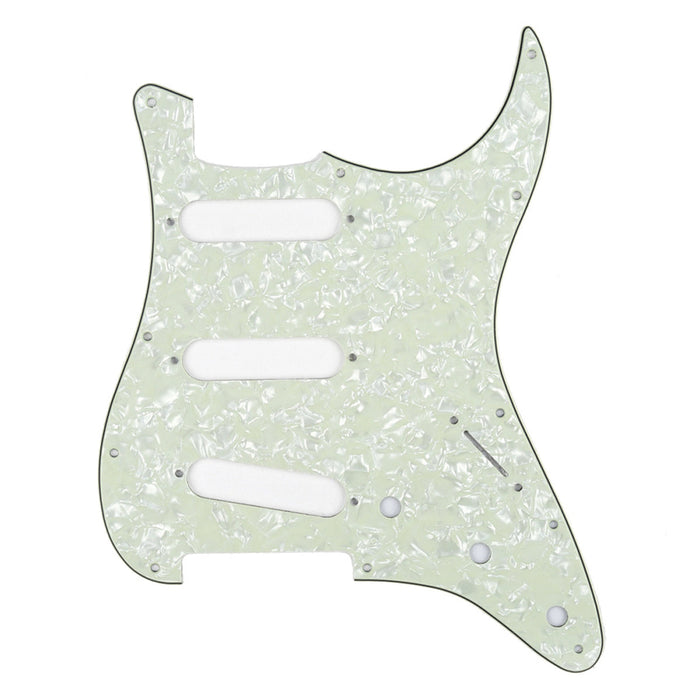 musiclily sss 11 hole strat guitar pickguard for fender usa mexican made standard stratocaster modern style mx0111p