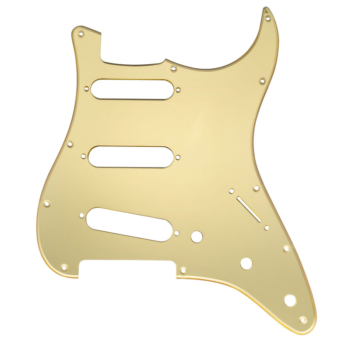 Placa de proteção para guitarra Strat SSS com 11 furos Musiclily Pro para Fender Stratocaster padrão moderno feita nos EUA/México, 1/3/4 camadas