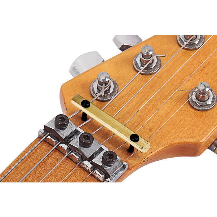 Musiclily ベーシック スチールギター弦固定バー フロイドローズトレモロシステム用 エレキギター向け、2本セット