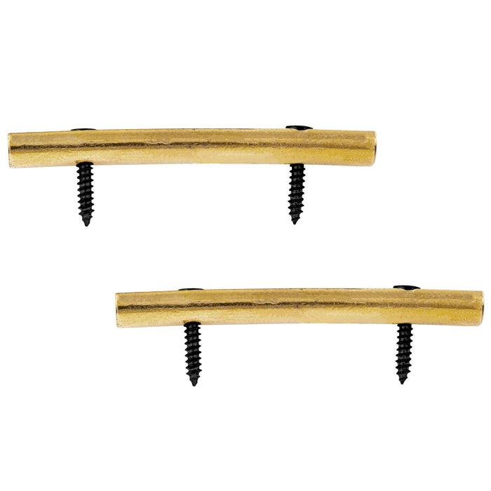 Musiclily ベーシック スチールギター弦固定バー フロイドローズトレモロシステム用 エレキギター向け、2本セット