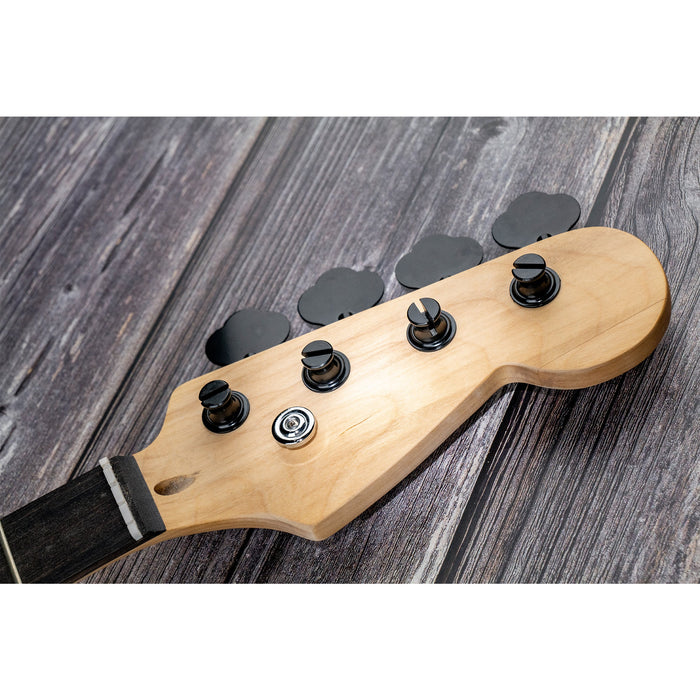 Set di testine per chitarra basso con ingranaggi aperti in linea 4, testine per accordatura. 