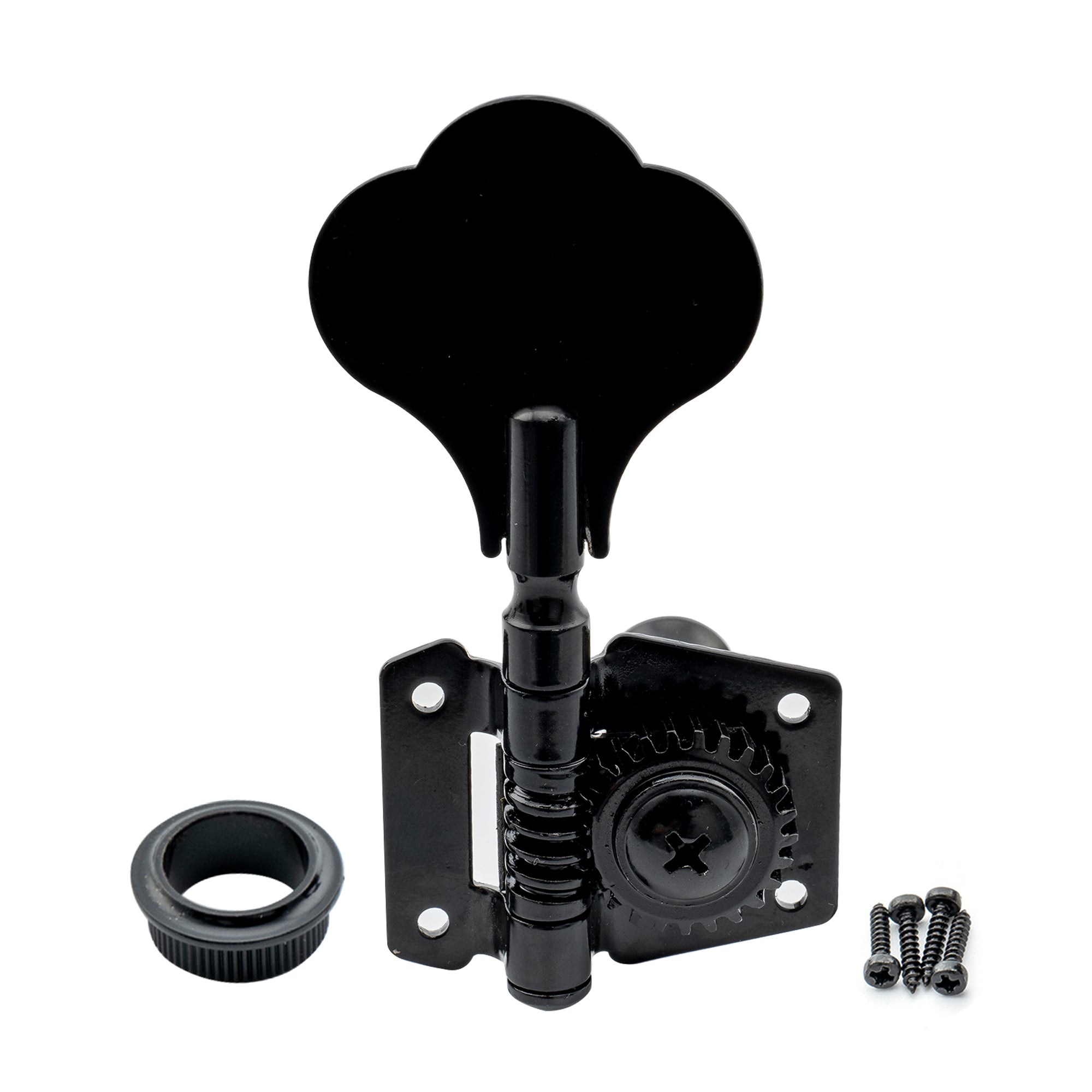 4-in-line Open Gear Bass Tuners Machine Heads Set Tuning Pegs Keys
