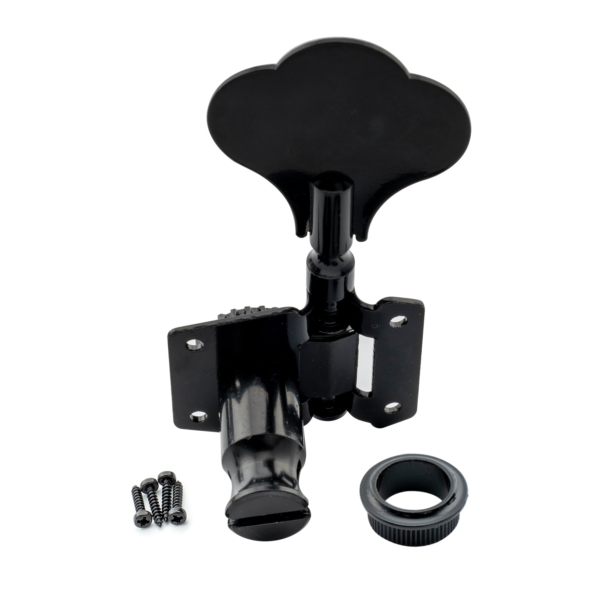 4-in-line Open Gear Bass Tuners Machine Heads Set Tuning Pegs Keys