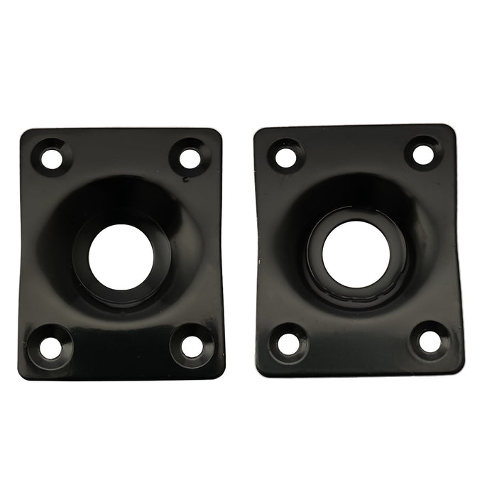 musiclily basic steel rectangle guitar jack plate for electric guitar or bass m772 2p, 2 pcs