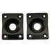 musiclily basic steel rectangle guitar jack plate for electric guitar or bass m772 2p, 2 pcs