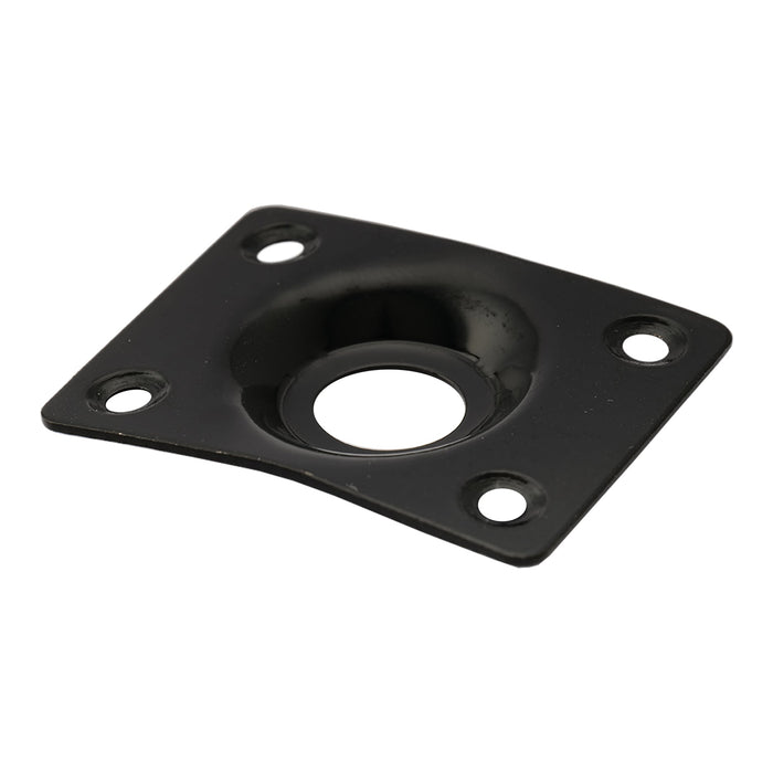 Plaque jack rectangulaire en acier Musiclily Basic pour guitare électrique ou basse, lot de 2