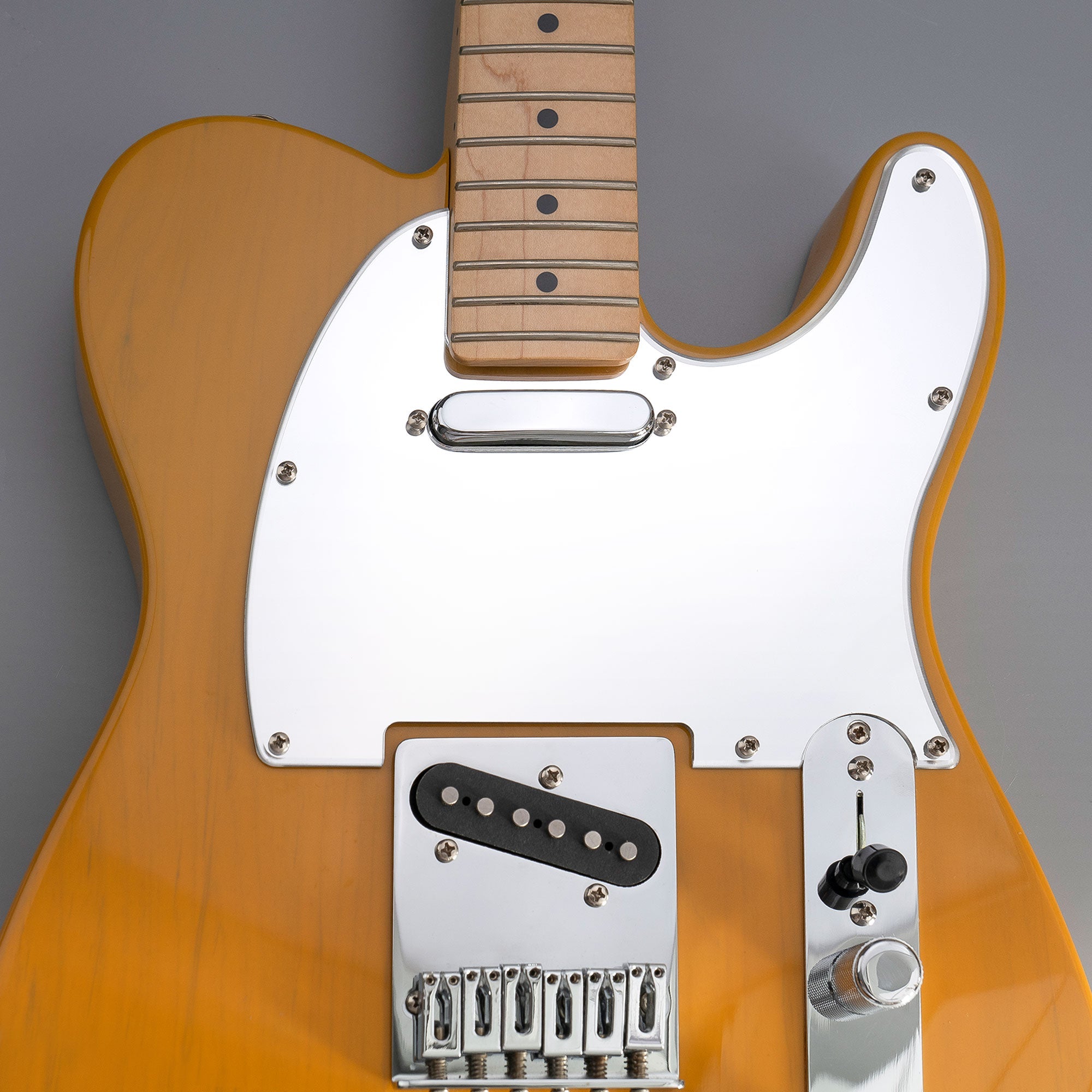 Musiclily Pro 8 Hole Tele Guitar Pickguard for USA/Mexican Made Fender Standard Telecaster Modern Style, 1/3/4 Ply