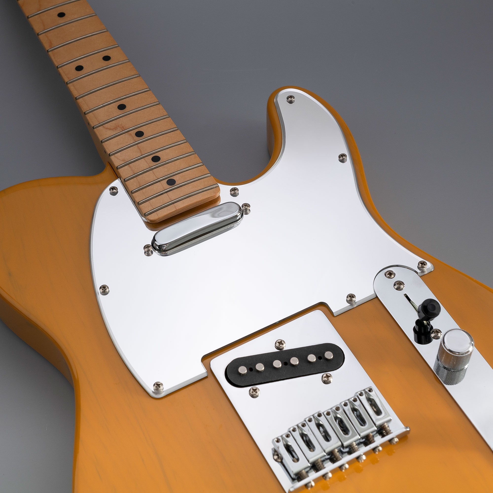 Musiclily Pro 8 Hole Tele Guitar Pickguard for USA/Mexican Made Fender Standard Telecaster Modern Style, 1/3/4 Ply