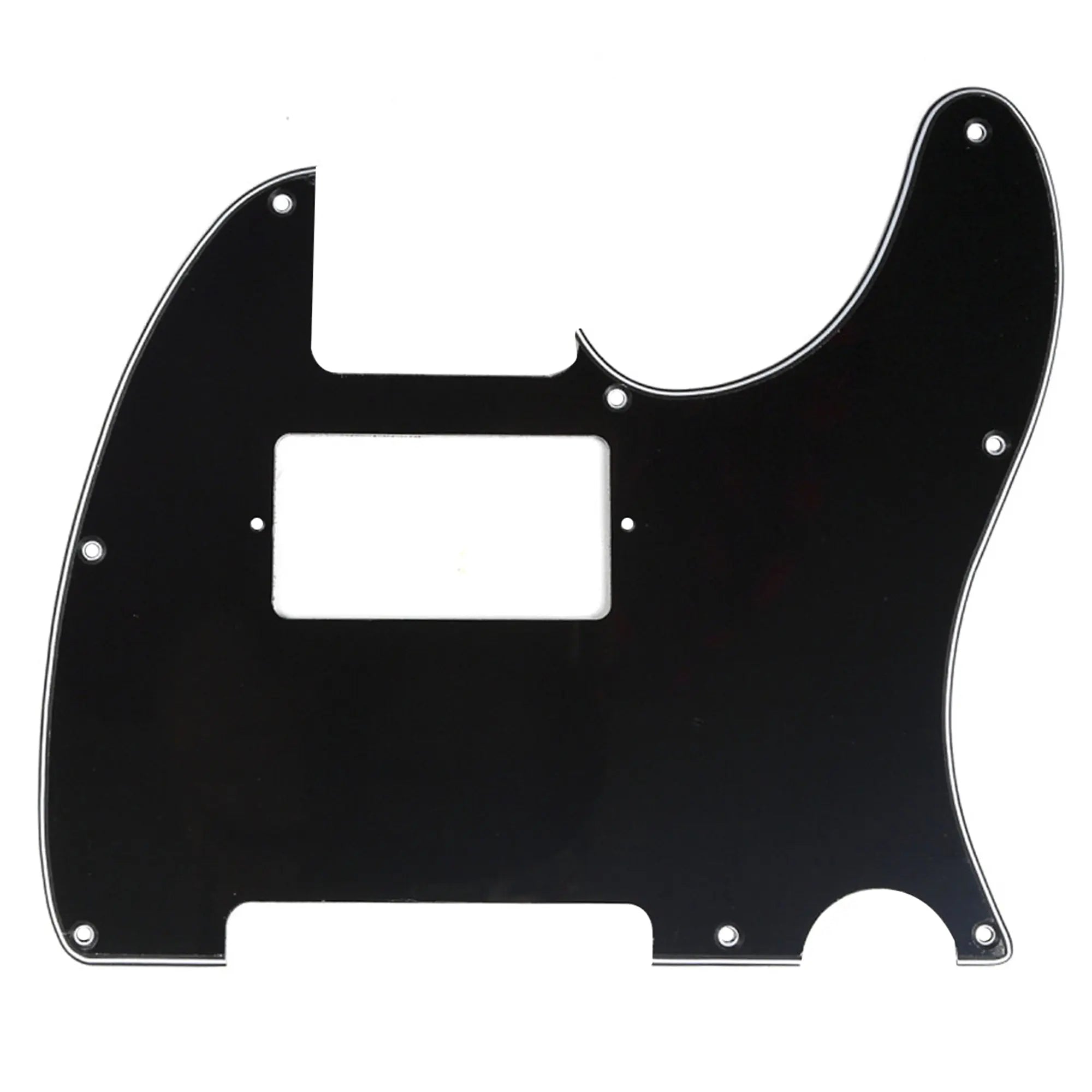 musiclily pro 8 hole guitar tele pickguard humbucker hh for usa mexican made fender standard telecaster modern style 1 3 4 ply mx0265p