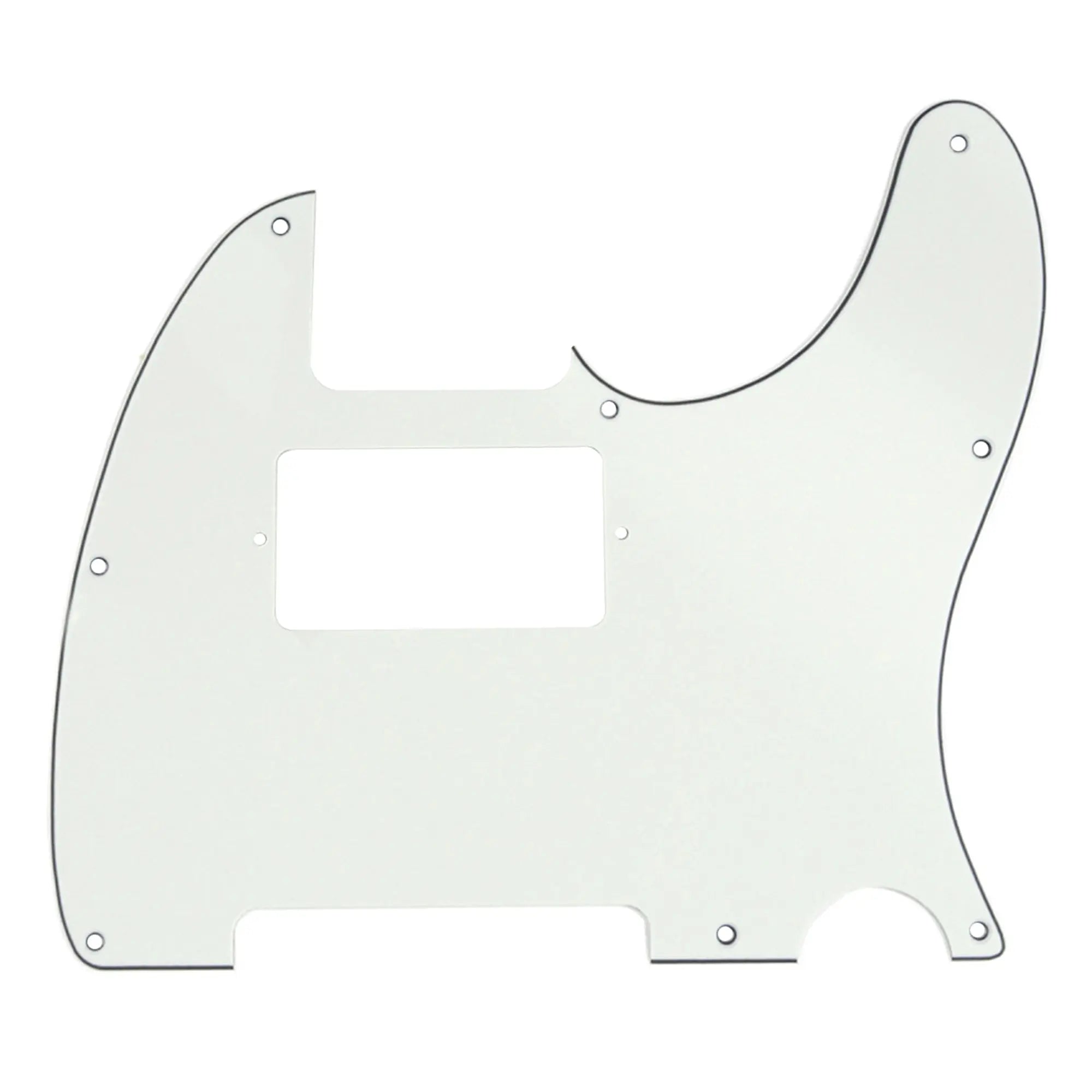 musiclily pro 8 hole guitar tele pickguard humbucker hh for usa mexican made fender standard telecaster modern style 1 3 4 ply mx0265p