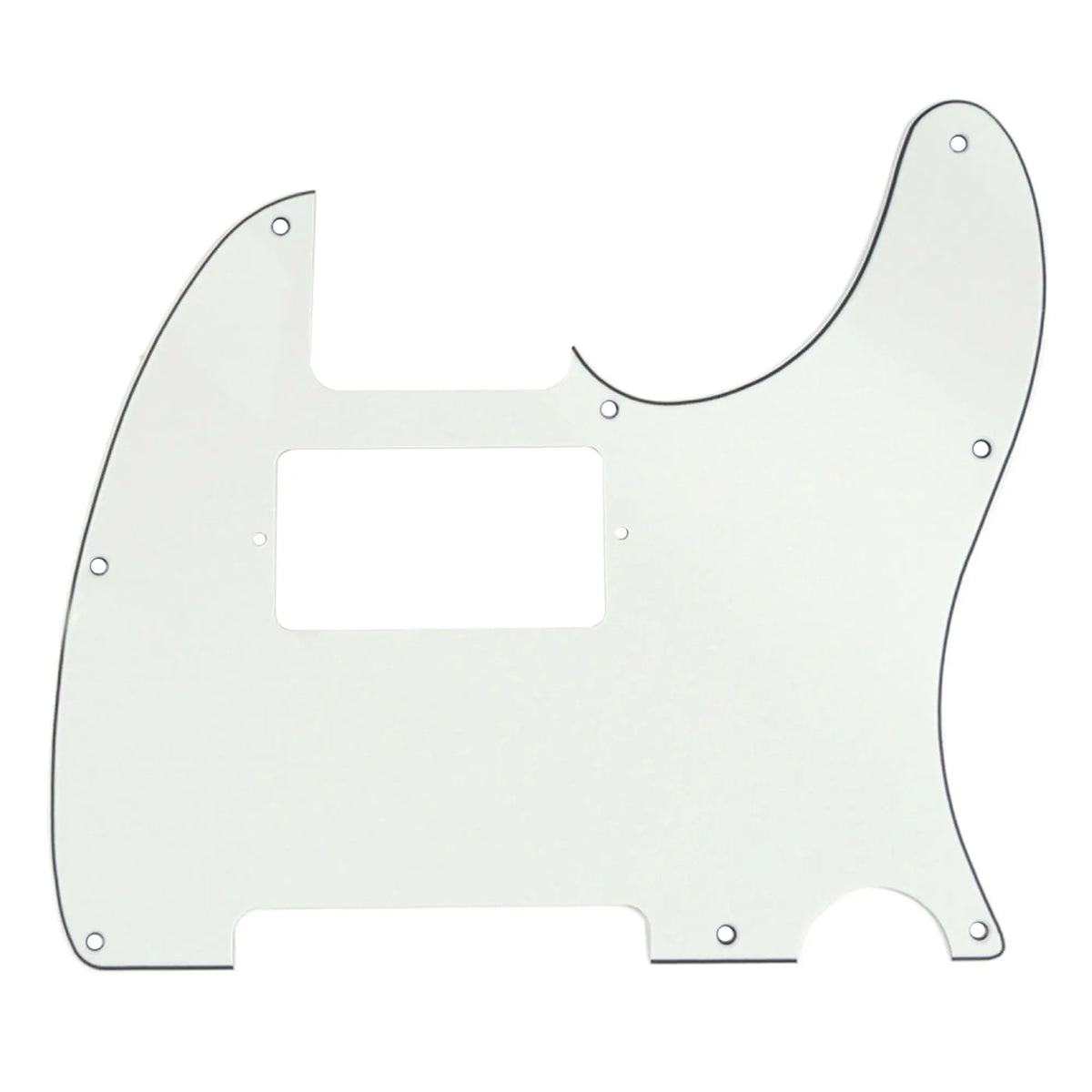 musiclily pro 8 hole guitar tele pickguard humbucker hh for usa mexican made fender standard telecaster modern style 1 3 4 ply mx0265p