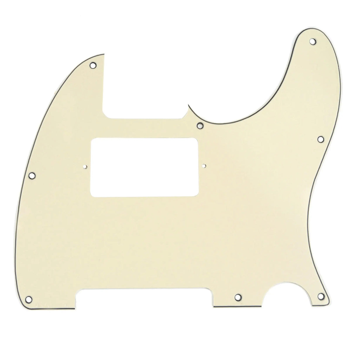 musiclily pro 8 hole guitar tele pickguard humbucker hh for usa mexican made fender standard telecaster modern style 1 3 4 ply mx0265p