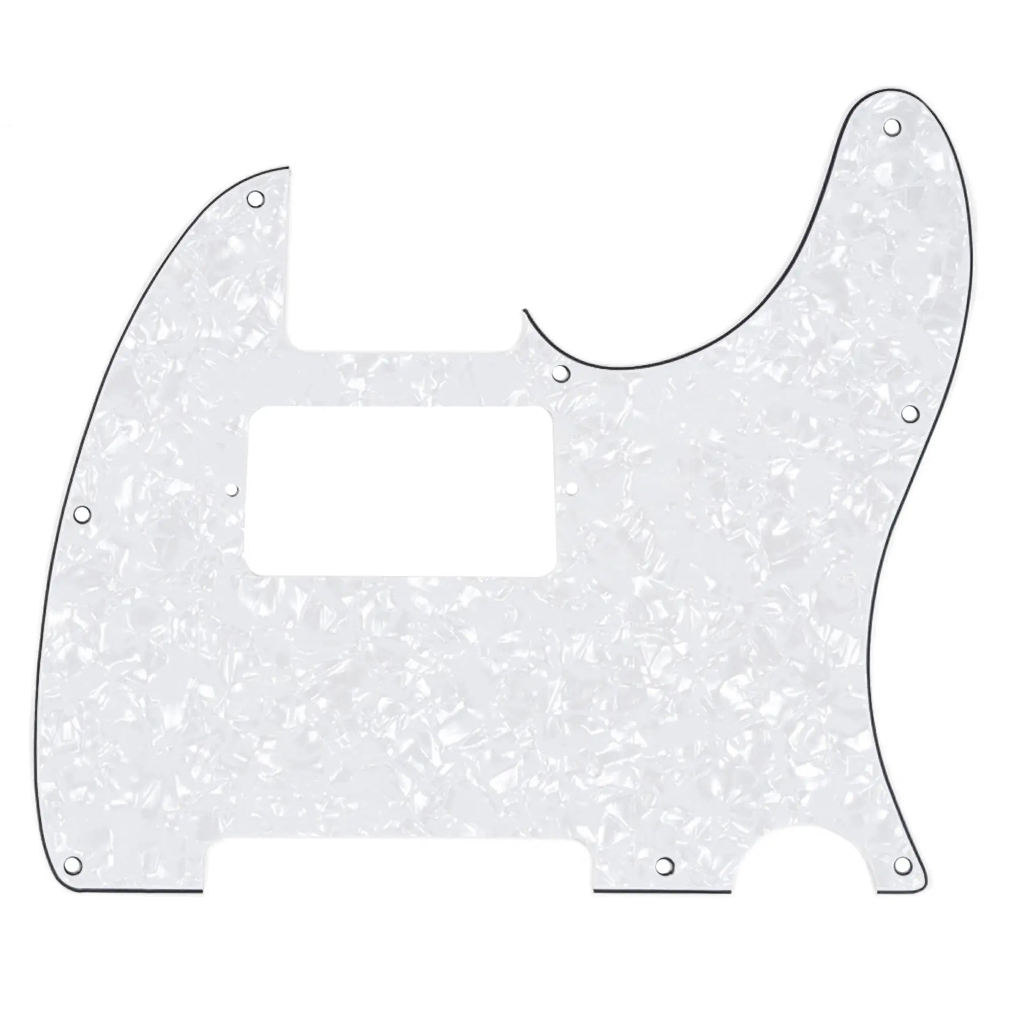 musiclily pro 8 hole guitar tele pickguard humbucker hh for usa mexican made fender standard telecaster modern style 1 3 4 ply mx0265p