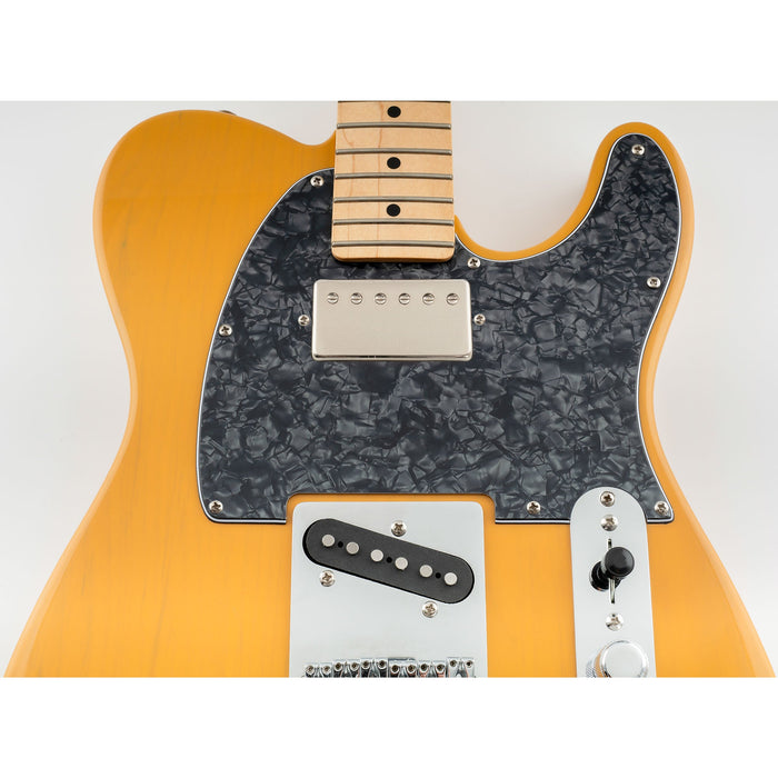 Musiclily Pro 8 Hole Guitar Tele Pickguard Humbucker HH for USA/Mexican Made Fender Standard Telecaster Modern Style, 1/3/4 Ply
