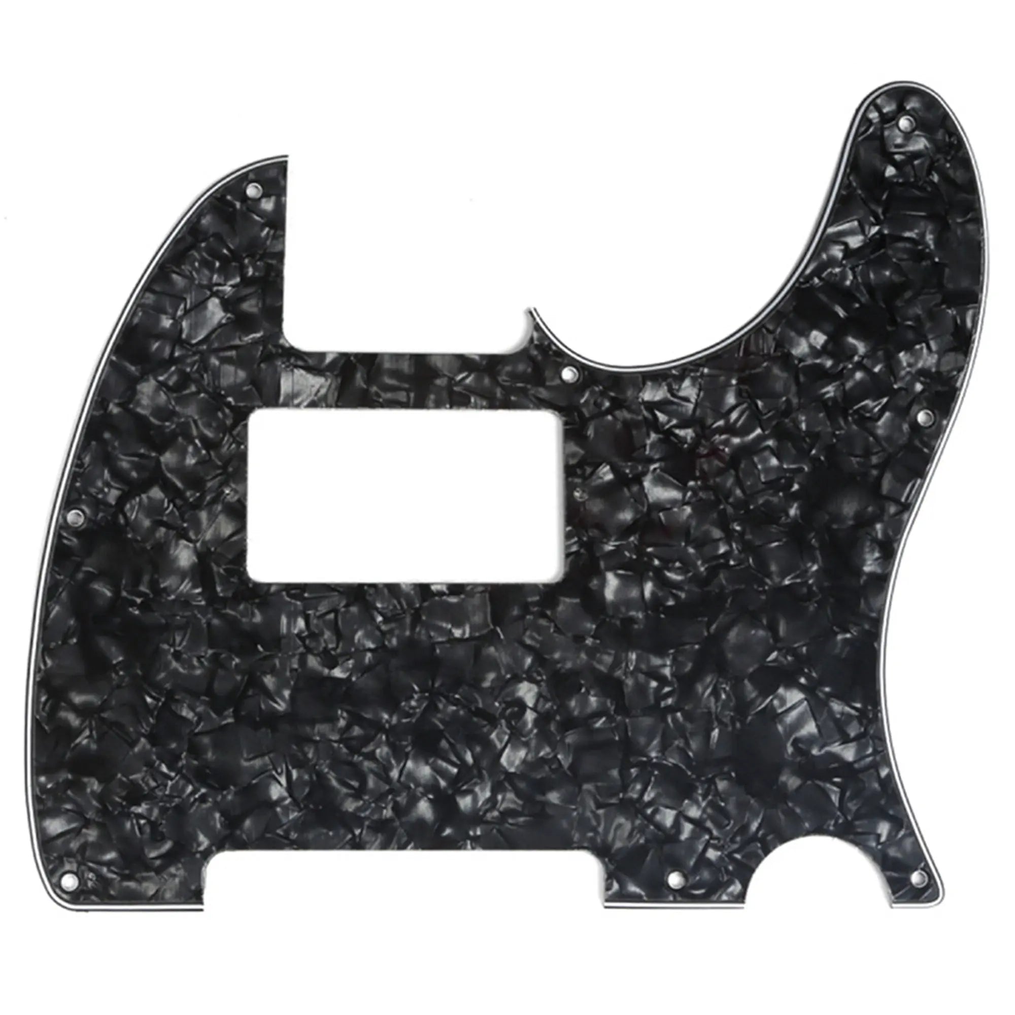 musiclily pro 8 hole guitar tele pickguard humbucker hh for usa mexican made fender standard telecaster modern style 1 3 4 ply mx0265p