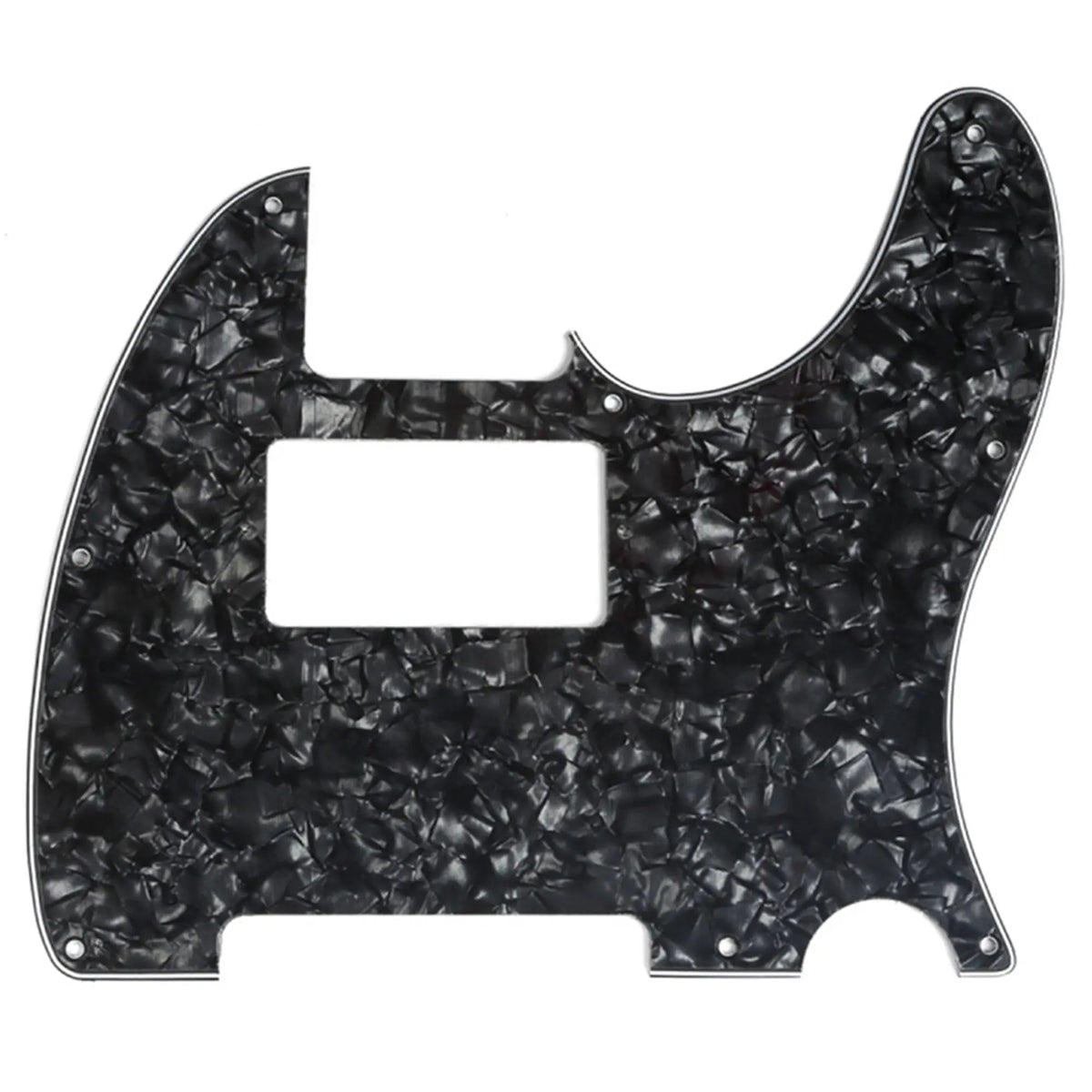 musiclily pro 8 hole guitar tele pickguard humbucker hh for usa mexican made fender standard telecaster modern style 1 3 4 ply mx0265p