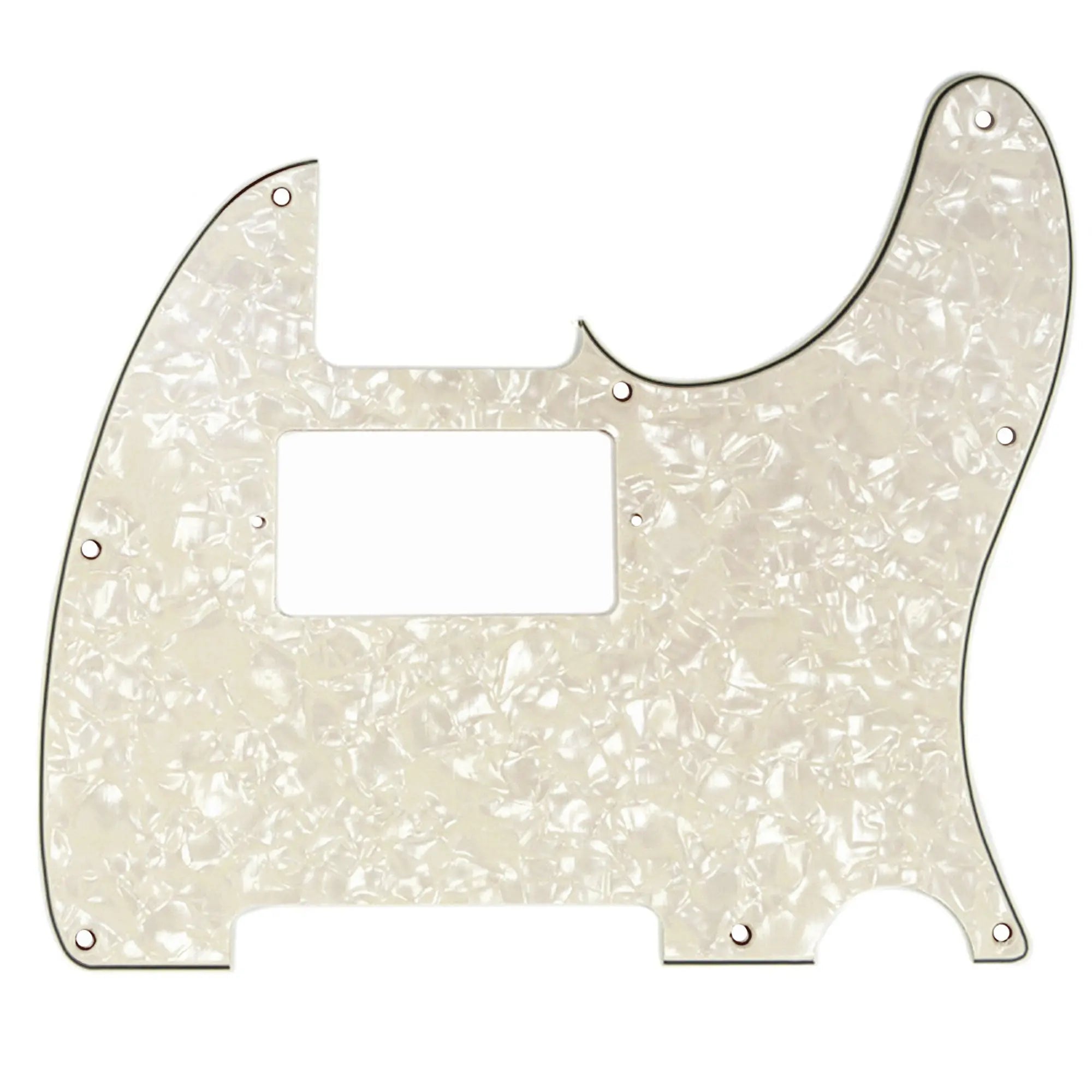 musiclily pro 8 hole guitar tele pickguard humbucker hh for usa mexican made fender standard telecaster modern style 1 3 4 ply mx0265p