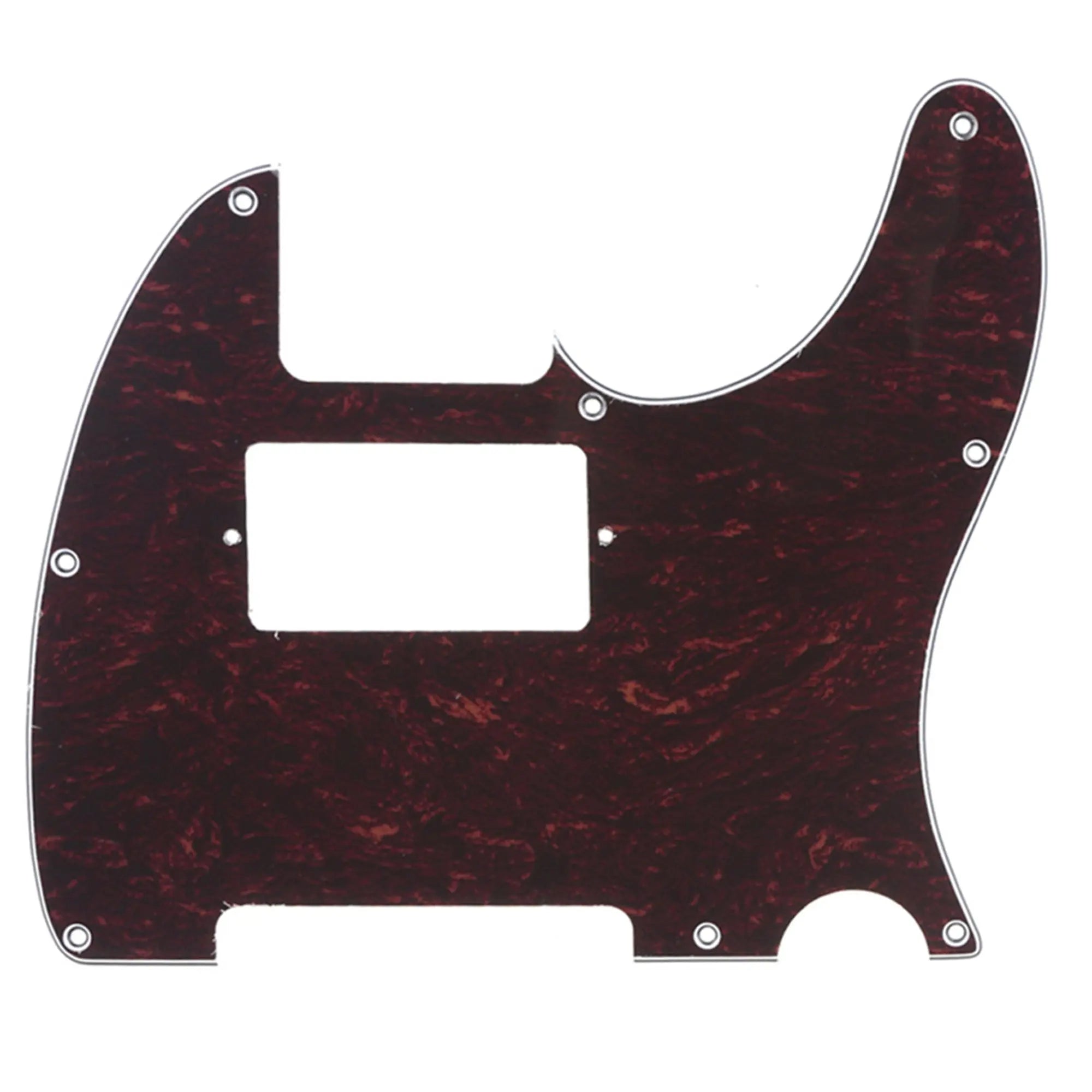 musiclily pro 8 hole guitar tele pickguard humbucker hh for usa mexican made fender standard telecaster modern style 1 3 4 ply mx0265p