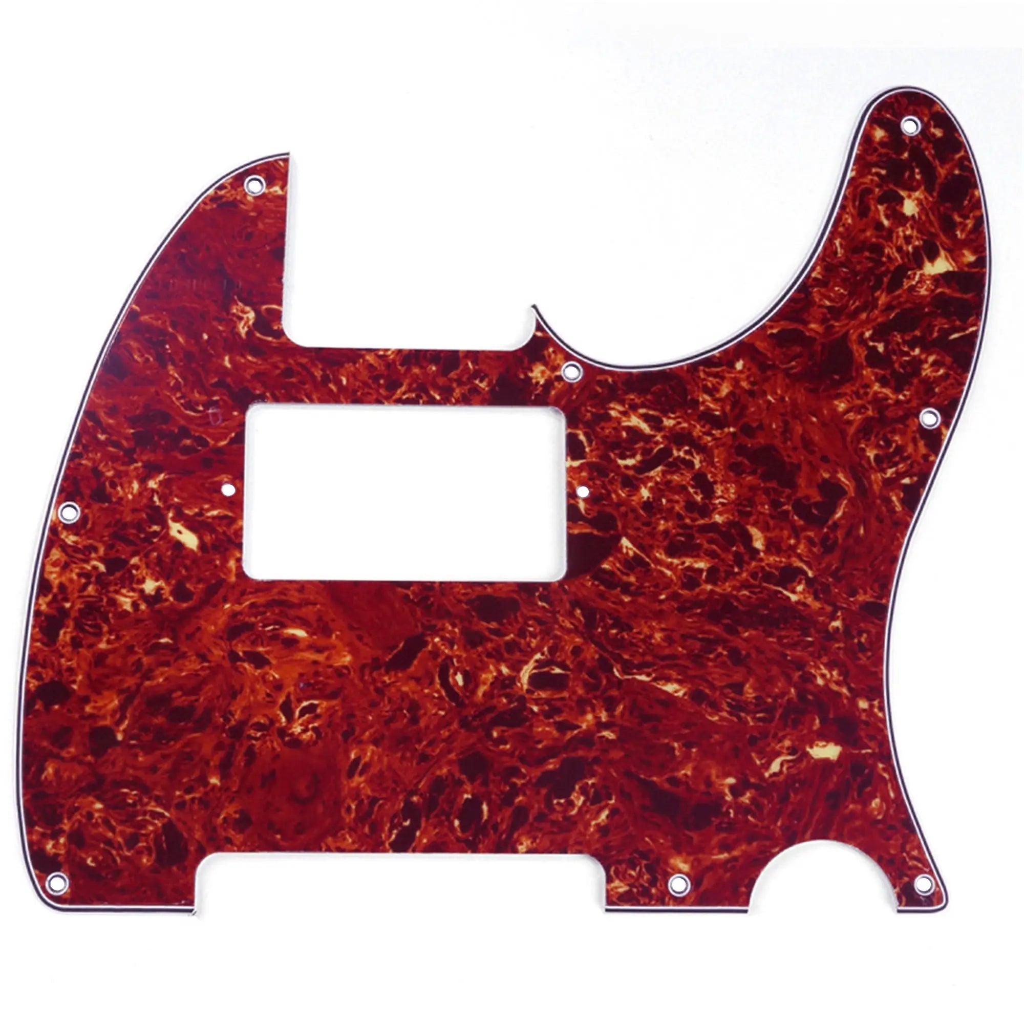 musiclily pro 8 hole guitar tele pickguard humbucker hh for usa mexican made fender standard telecaster modern style 1 3 4 ply mx0265p