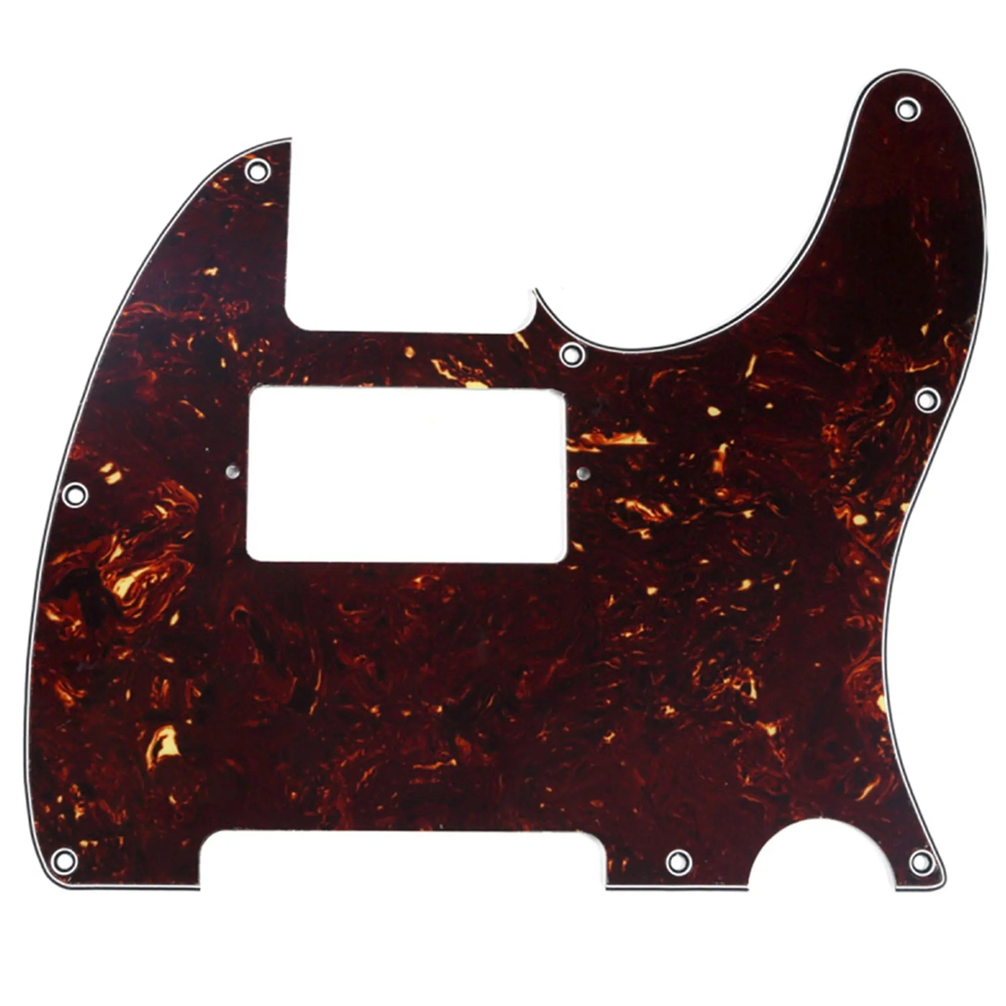 musiclily pro 8 hole guitar tele pickguard humbucker hh for usa mexican made fender standard telecaster modern style 1 3 4 ply mx0265p