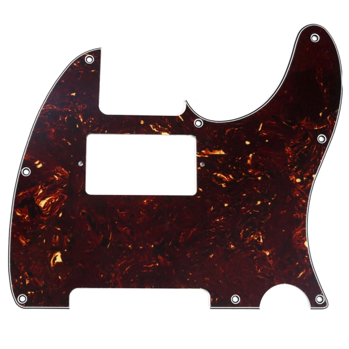 musiclily pro 8 hole guitar tele pickguard humbucker hh for usa mexican made fender standard telecaster modern style 1 3 4 ply mx0265p