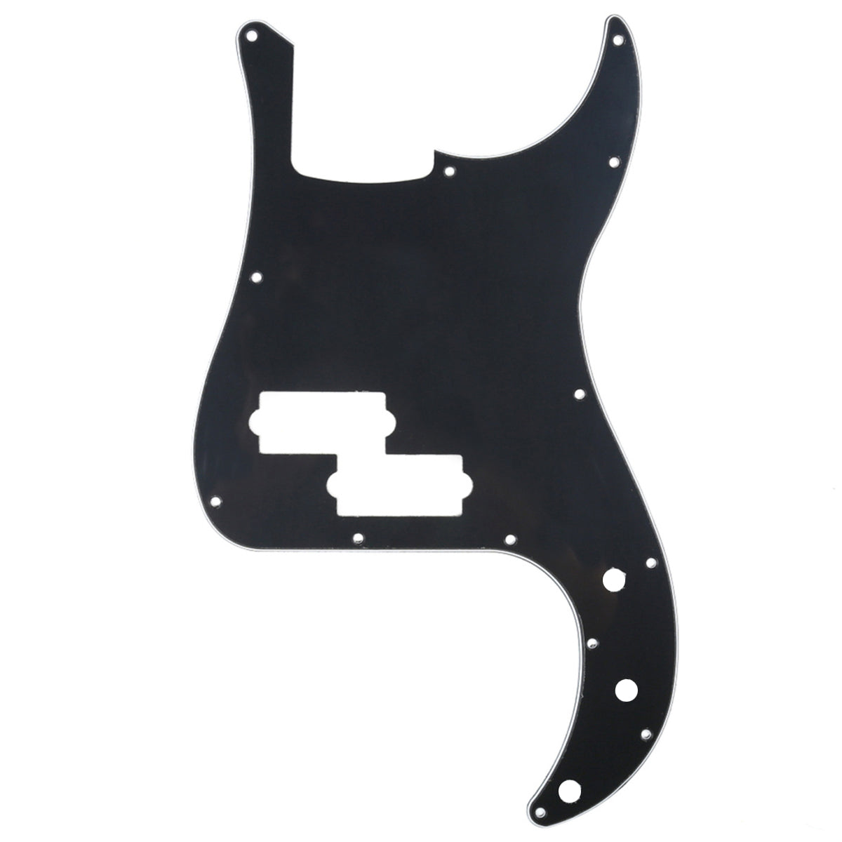 Placa de proteção para baixo P Bass com 13 furos Musiclily Pro para baixo Fender Precision American/Mexican Standard, 1/3/4 camadas