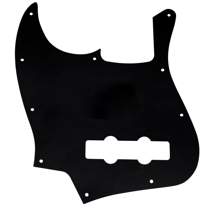 Musiclily Pro 10穴 JBジャズベース用ピックガード USA/メキシコスタンダードFender Jazz Bassエレキベース用 3プライ ホワイト