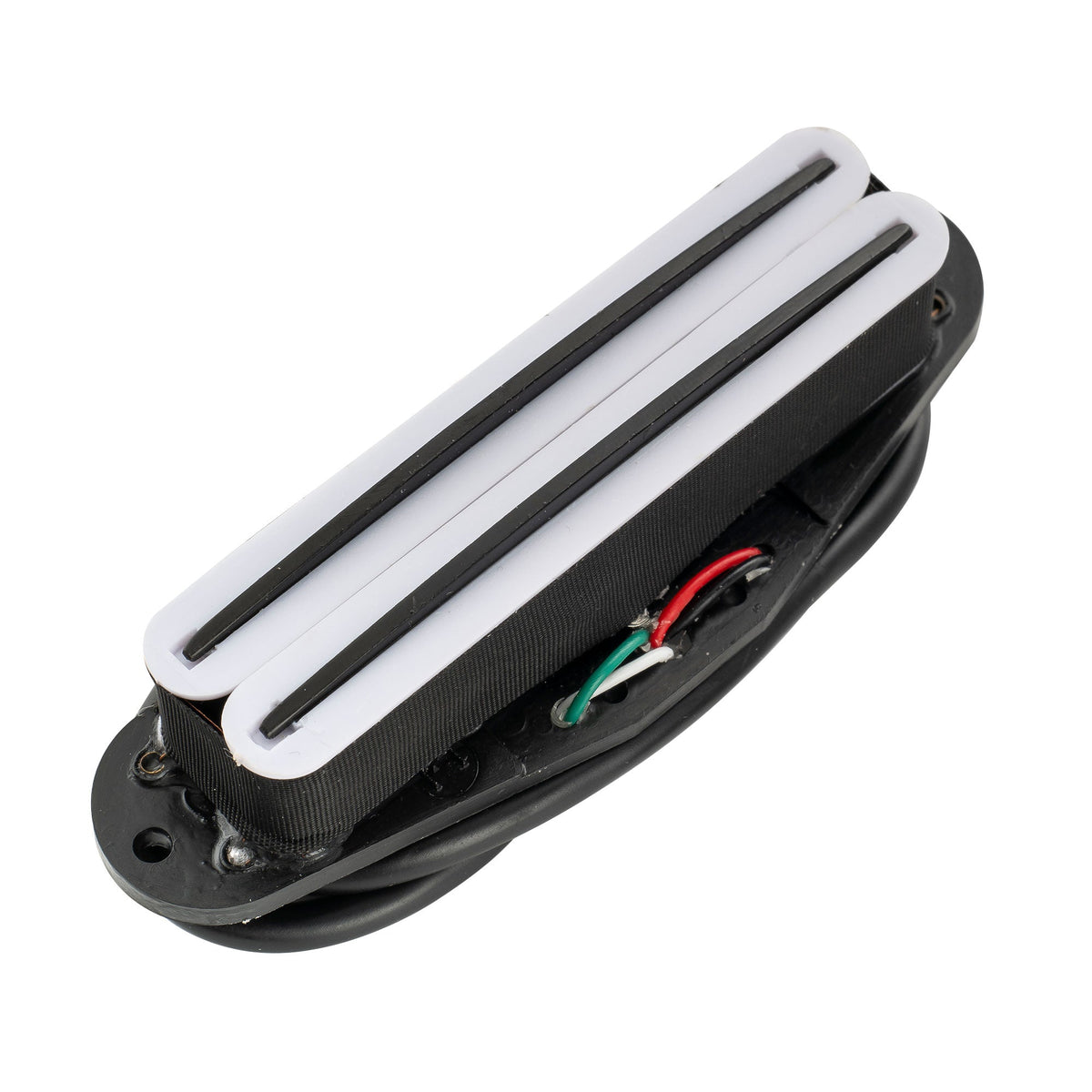 musiclily basic rail blade ceramic single coil sized humbucker pickup for strat style electric guitar m533p, black