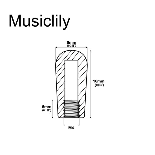 Dimensions of musiclily basic metric m4 guitar 3 way toggle switch tips for import china and japan made epiphone lp switches mx0457 5p