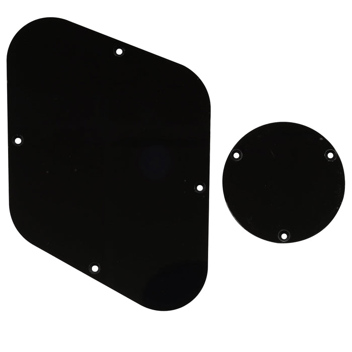 musiclily pro lp backplate and switch cover set compatible with usa lp style 1 3 4 ply mx0472p