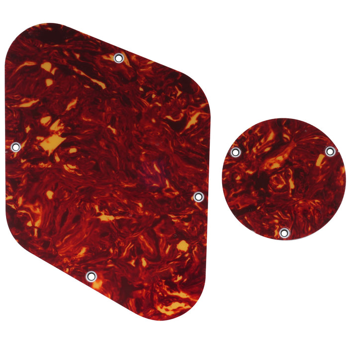 musiclily pro lp backplate and switch cover set compatible with usa lp style 1 3 4 ply mx0472p