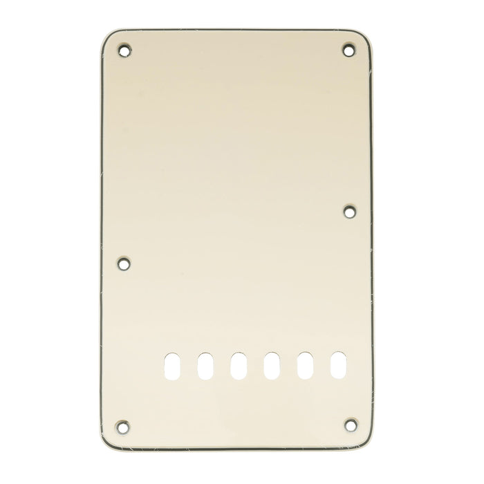 musiclily pro vintage style strat tremolo backplate for fender usa mexican made standard stratocaster modern style guitar 1 3 4 ply mx0562p
