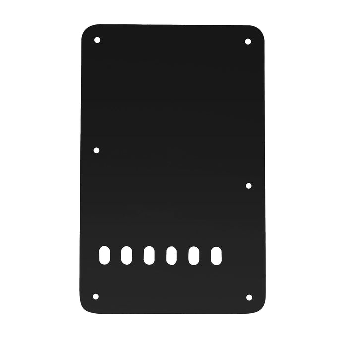 Part of musiclily pro vintage style strat tremolo backplate for fender usa mexican made standard stratocaster modern style guitar 1 3 4 ply mx0562p