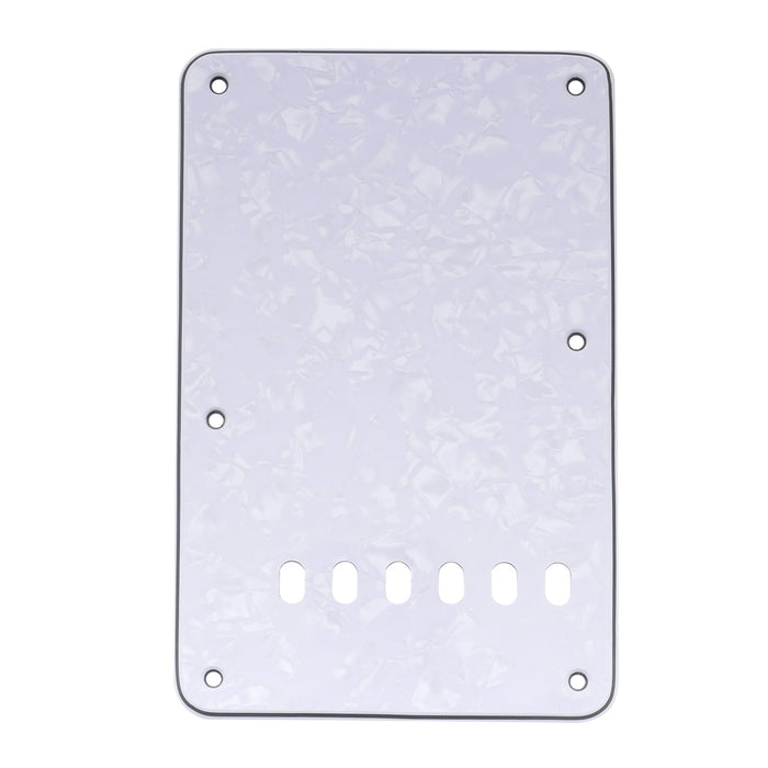 musiclily pro vintage style strat tremolo backplate for fender usa mexican made standard stratocaster modern style guitar 1 3 4 ply mx0562p