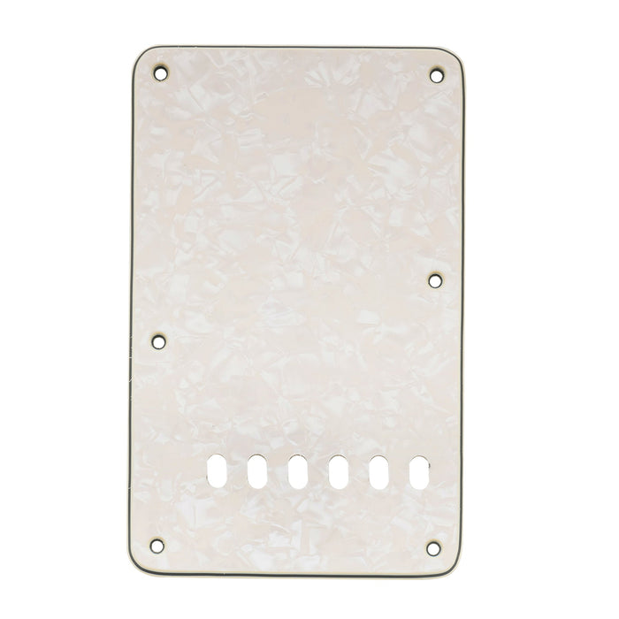musiclily pro vintage style strat tremolo backplate for fender usa mexican made standard stratocaster modern style guitar 1 3 4 ply mx0562p