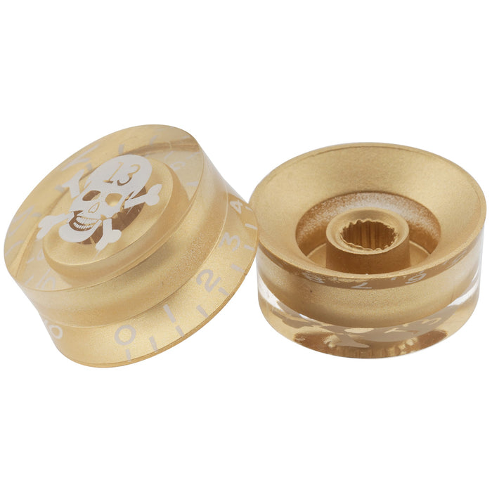 Musiclily Basic Metric Grob 18-Zähnchen Gitarrenknöpfe Ton, Lautstärke, Geschwindigkeitsreglerknöpfe für Epiphone LP SG Stil Elektrogitarre, Set von 4