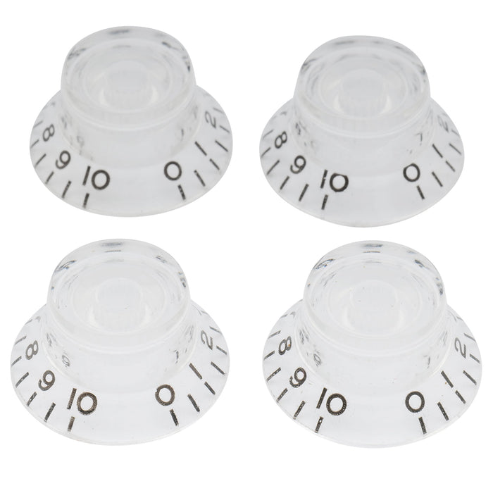 musiclily basic metric coarse 18 spline top hat bell knobs tone volume control knobs for epiphone lp sg style electric guitar m144 4p, 4 pcs