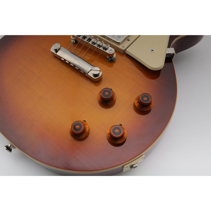 Perillas Musiclily Basic Metric Coarse de 18 ranuras con forma de campana y sombrero de copa, control de volumen y tono para guitarra eléctrica Epiphone LP SG Style (juego de 4)