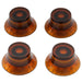 musiclily basic metric coarse 18 spline top hat bell knobs tone volume control knobs for epiphone lp sg style electric guitar m144 4p, 4 pcs