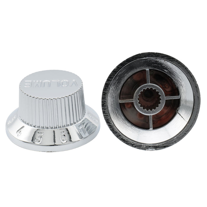 Perillas de control Musiclily Basic Coarse de 18 estrías para guitarra eléctrica estilo Strat importada, 2T+1V