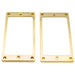 musiclily basic flat profile metal guitar humbucker pickup mounting rings mx0643 2p, 2 pcs