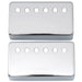 musiclily basic 50mm metal humbucker guitar pickup covers for electric guitar neck mx0645 2p