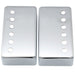 detail of musiclily basic 50mm metal humbucker guitar pickup covers for electric guitar neck mx0645 2p