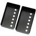 musiclily basic 50mm metal humbucker guitar pickup covers for electric guitar neck mx0645 2p, black