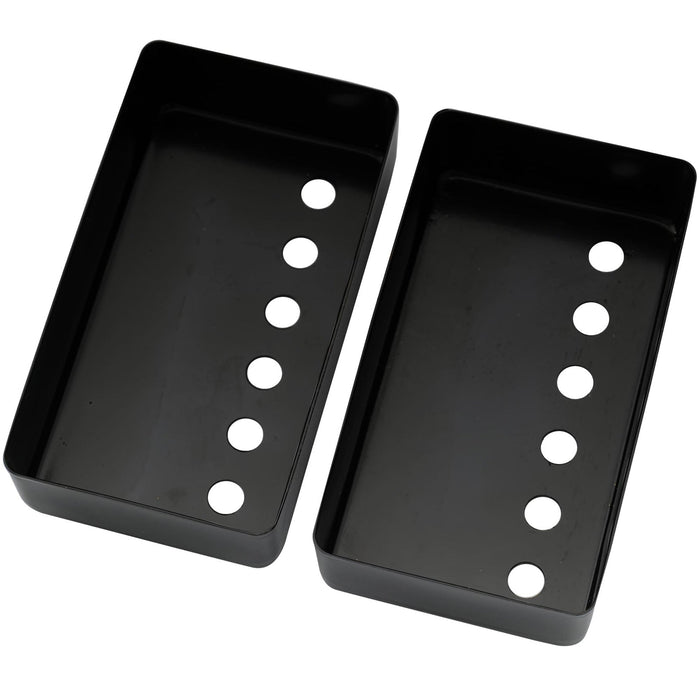 musiclily basic 52mm metal humbucker guitar pickup covers for electric guitar bridge mx0646 2, black